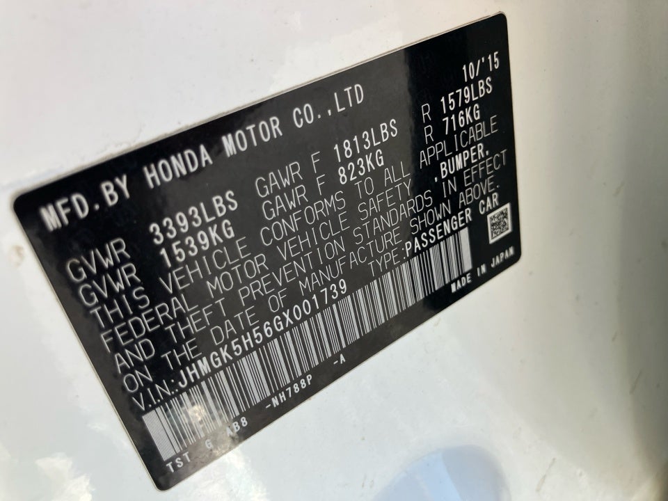 2016 Honda Fit LX