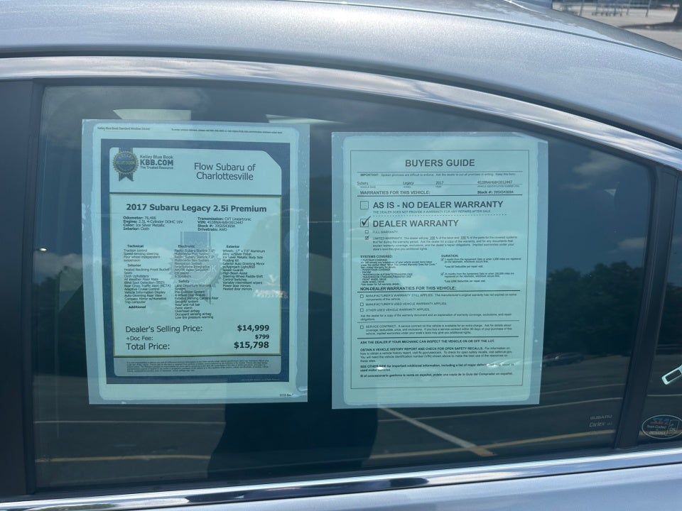 2017 Subaru Legacy Premium