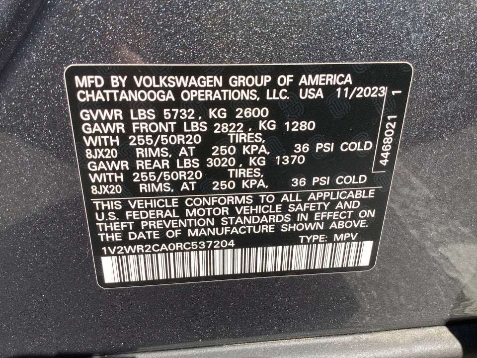 2024 Volkswagen Atlas 2.0T SE w/Technology