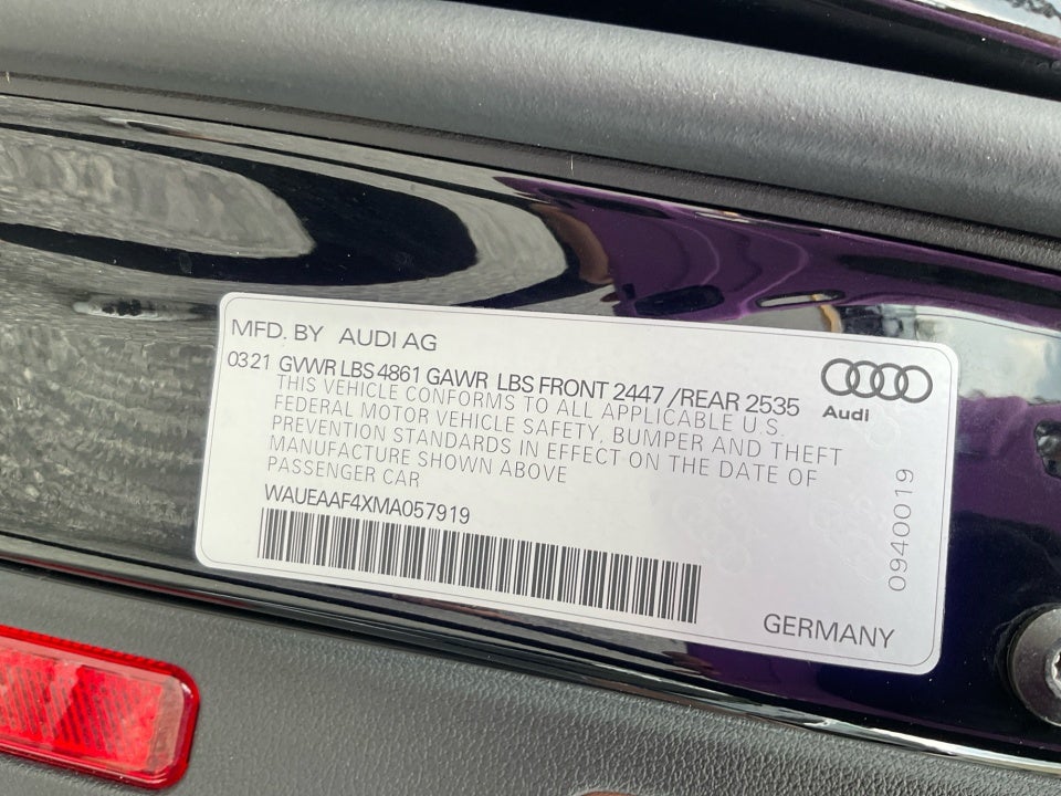 2021 Audi A4 S line Premium Plus