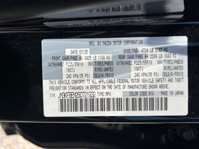 2025 Mazda Mazda CX-5 2.5 S Premium Plus Package