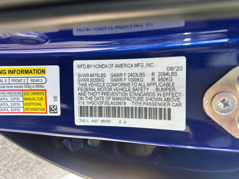 2020 Honda Accord Sport
