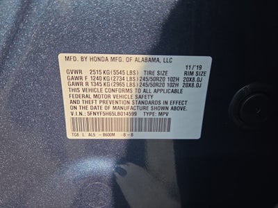 2020 Honda Pilot Touring 7-Passenger
