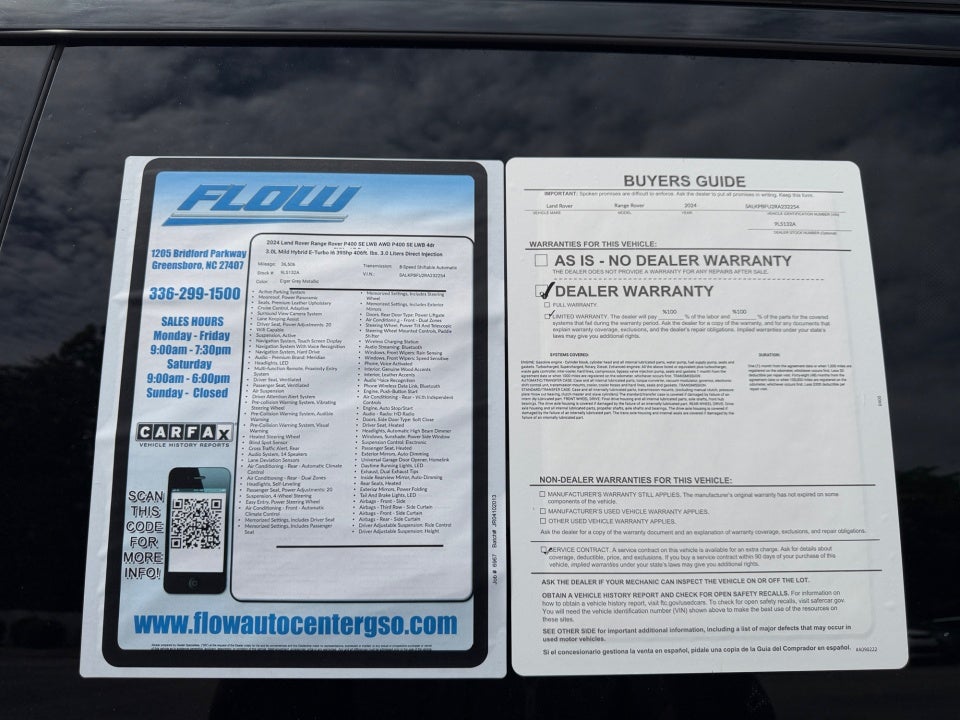 2024 Land Rover Range Rover P400 SE