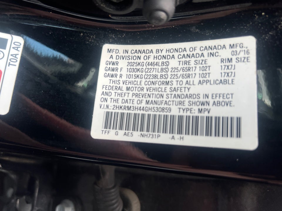 2016 Honda CR-V SE