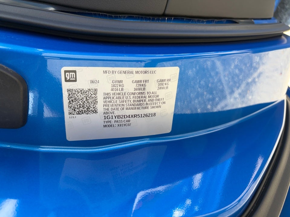 2024 Chevrolet Corvette Stingray 2LT