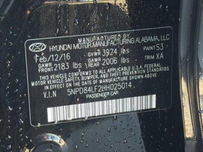 2017 Hyundai Elantra SE