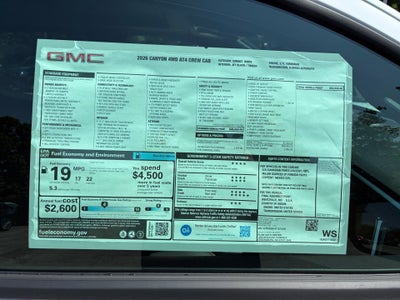 2026 GMC Canyon AT4