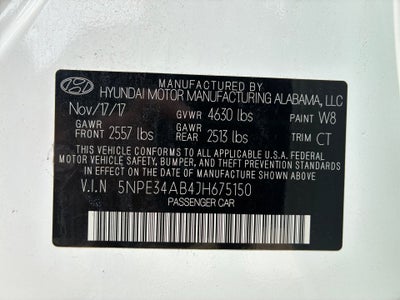2018 Hyundai Sonata Limited 2.0T