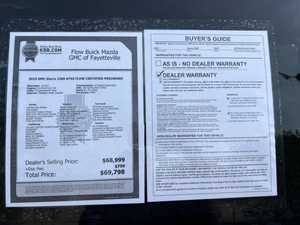 2025 GMC Sierra 1500 AT4X