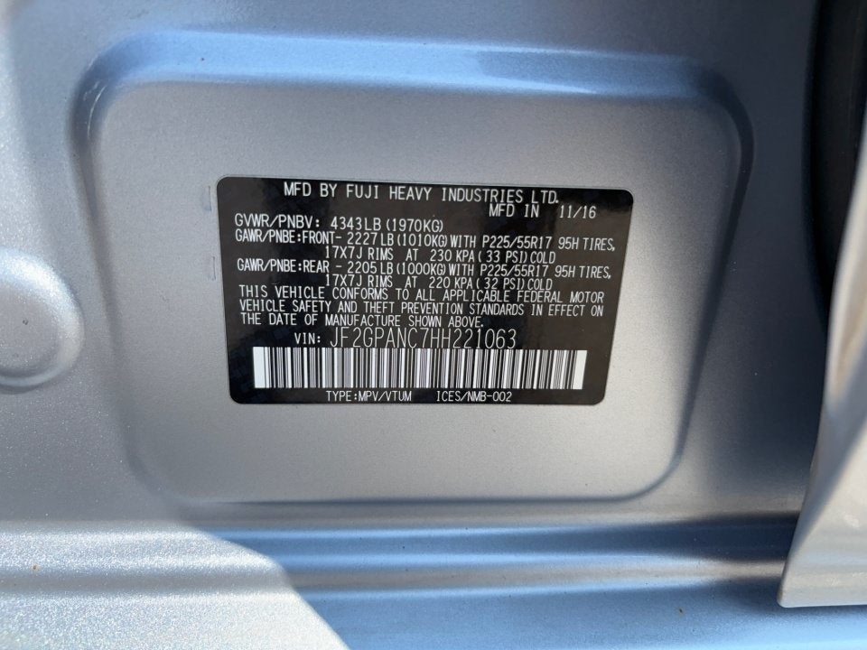 2017 Subaru Crosstrek 2.0i Limited
