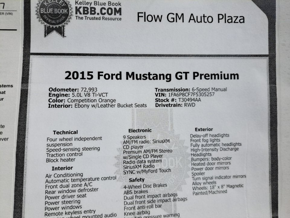 2015 Ford Mustang GT