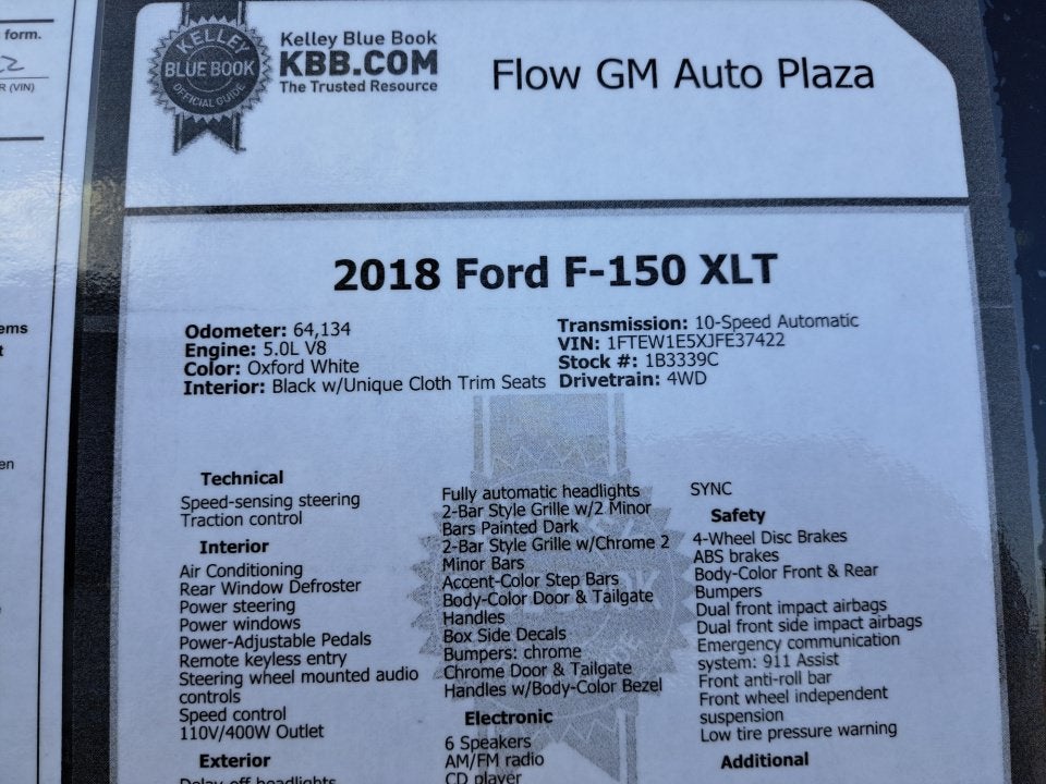 2018 Ford F-150 XL