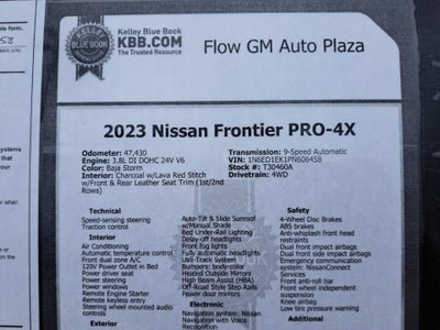 2023 Nissan Frontier PRO-4X