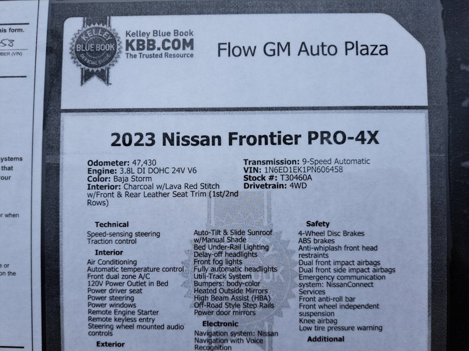 2023 Nissan Frontier PRO-4X
