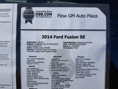 2014 Ford Fusion SE