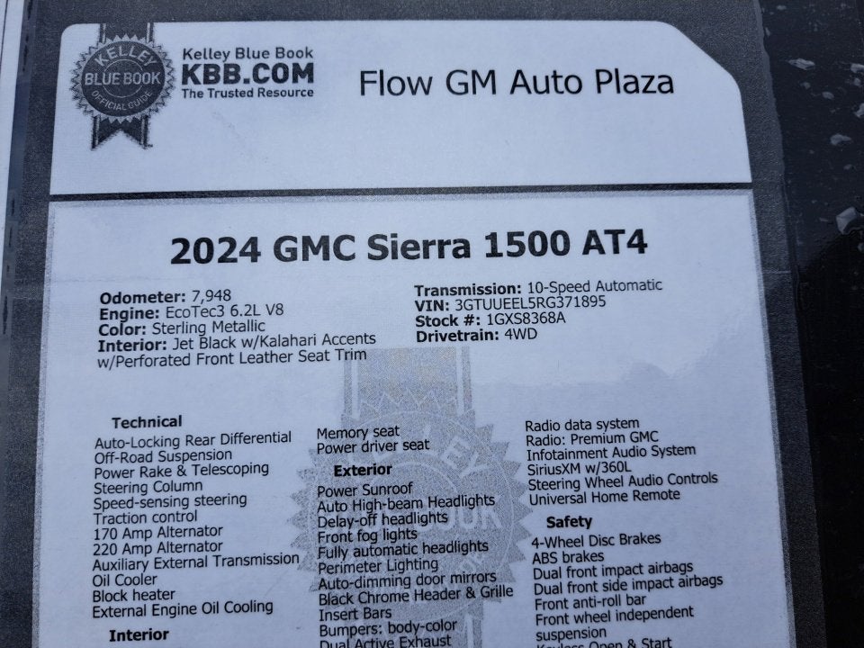 2024 GMC Sierra 1500 AT4