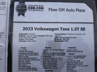 2023 Volkswagen Taos 1.5T SE