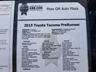2015 Toyota Tacoma PreRunner