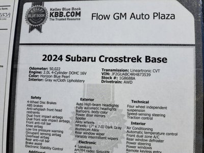 2024 Subaru Crosstrek 2.0I