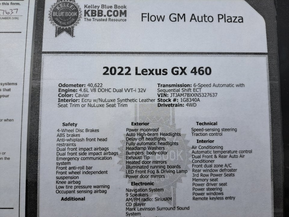 2022 Lexus GX GX 460 Premium