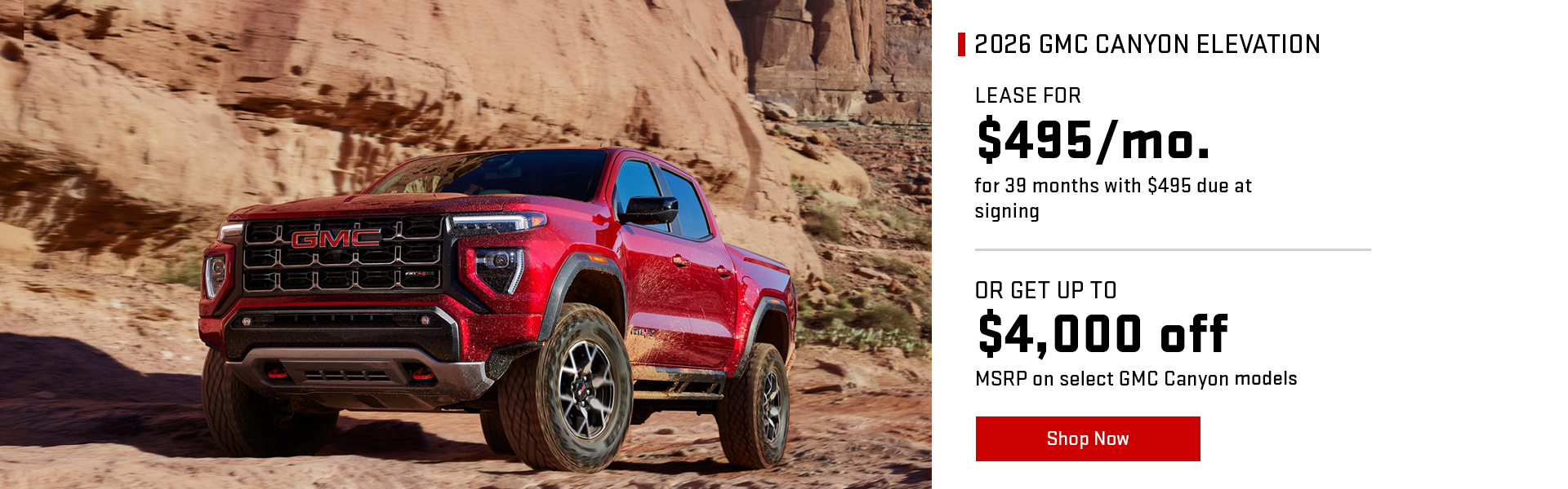2026 GMC Canyon Elevation